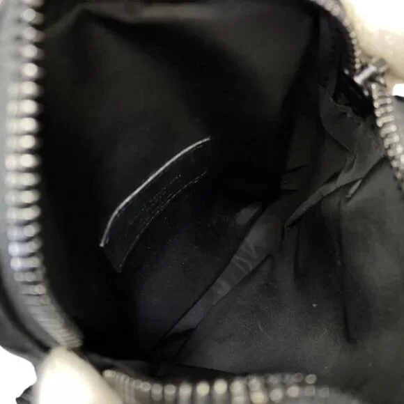 Saint Laurent Paris Shoulder Bag Mini Camera Bag Black Nylon - Picture 9 of 10